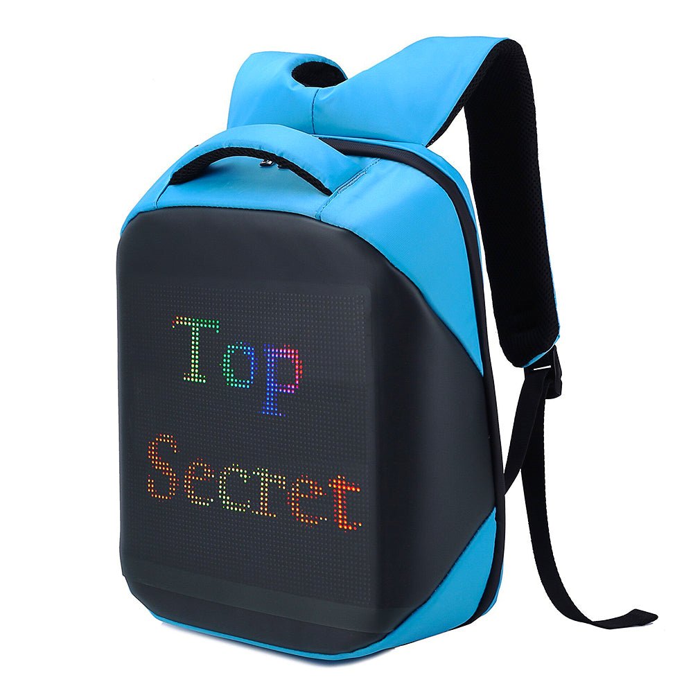 LED Backpack Display Men Business Travel Laptop School Backpack Smart Bluetooth B372 - Lusy Store