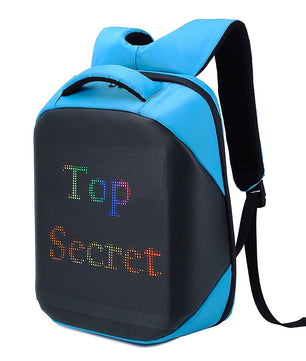 LED Backpack Display Men Business Travel Laptop School Backpack Smart Bluetooth B372 - Lusy Store