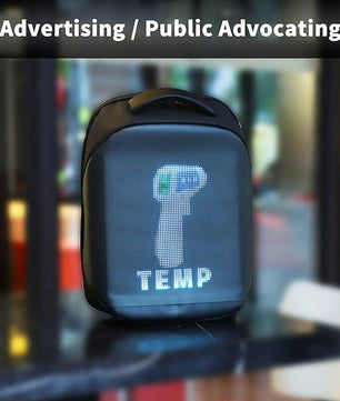 LED Backpack Display Men Business Travel Laptop School Backpack Smart Bluetooth B372 - Lusy Store