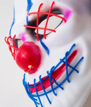 Led Halloween Mask Glowing in Dark Scary Party Skull Mascara Light Cosplay - Lusy Store