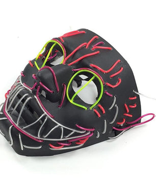 Led Halloween Mask King Cat Party Decoration EL Light Full Face Mask - Lusy Store