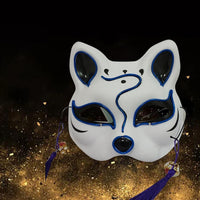 Led Halloween Mask Light Up Party PVC Cat Face Mask - Lusy Store
