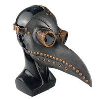 Led Halloween Mask Plague Doctor Latex Mask Light Masquerade Mascara Long Nose Beak Bird Crow Cosplay
