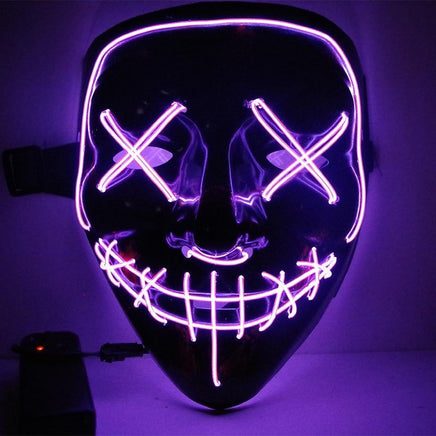 Led Halloween Mask Purge Masks Election Mascara Costume DJ Party Light Up - Lusy Store