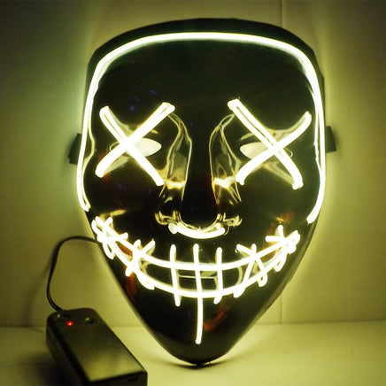 Led Halloween Mask Purge Masks Election Mascara Costume DJ Party Light Up - Lusy Store