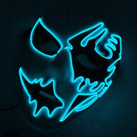 Led Halloween Panic Mask Night Atmosphere Decorative Face Masks For Men Women