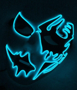 Led Halloween Panic Mask Night Atmosphere Decorative Face Masks For Men Women - Lusy Store