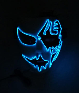 Led Halloween Panic Mask Night Atmosphere Decorative Face Masks For Men Women - Lusy Store