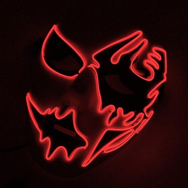 Led Halloween Panic Mask Night Atmosphere Decorative Face Masks For Men Women - Lusy Store