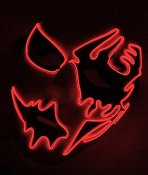 Led Halloween Panic Mask Night Atmosphere Decorative Face Masks For Men Women - Lusy Store