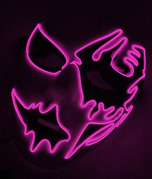 Led Halloween Panic Mask Night Atmosphere Decorative Face Masks For Men Women - Lusy Store