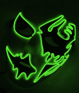 Led Halloween Panic Mask Night Atmosphere Decorative Face Masks For Men Women - Lusy Store