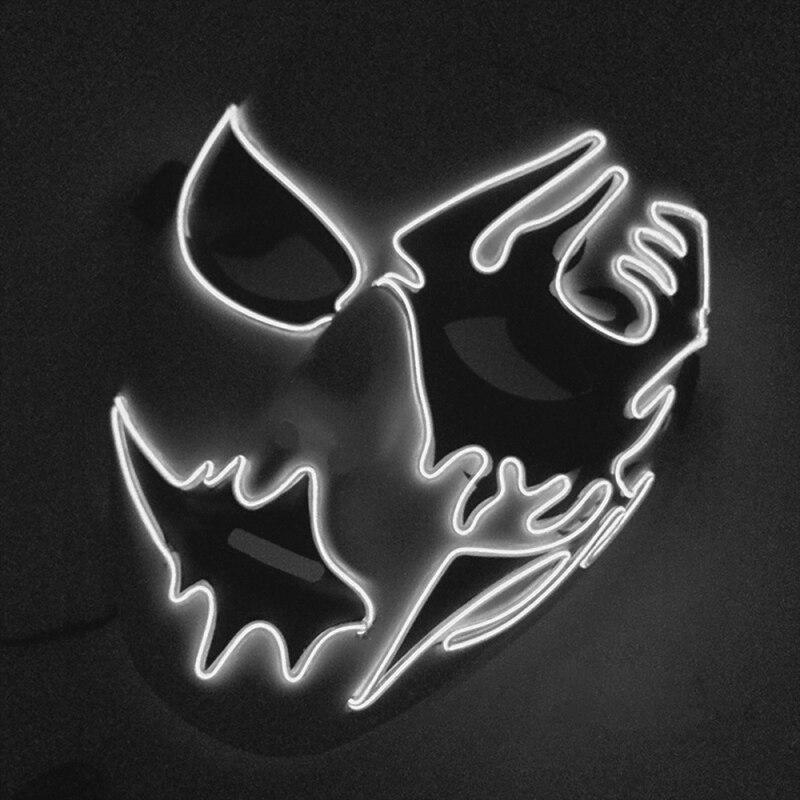 Led Halloween Panic Mask Night Atmosphere Decorative Face Masks For Men Women - Lusy Store