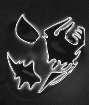 Led Halloween Panic Mask Night Atmosphere Decorative Face Masks For Men Women - Lusy Store
