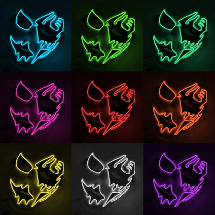 Led Halloween Panic Mask Night Atmosphere Decorative Face Masks For Men Women