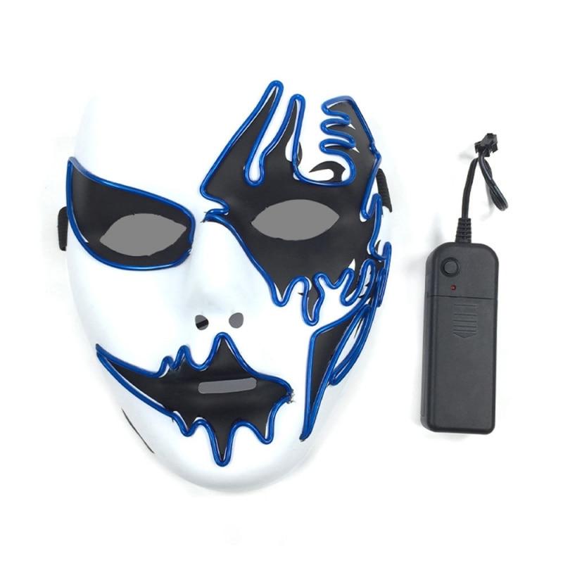 Led Halloween Panic Mask Night Atmosphere Decorative Face Masks For Men Women - Lusy Store