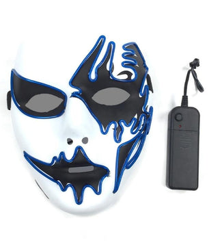 Led Halloween Panic Mask Night Atmosphere Decorative Face Masks For Men Women - Lusy Store
