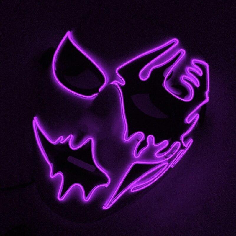 Led Halloween Panic Mask Night Atmosphere Decorative Face Masks For Men Women - Lusy Store