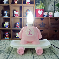 LED Table Lamps Hello Kitty Cartoon Skateboard Table Light Kids