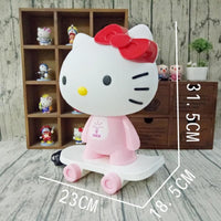 LED Table Lamps Hello Kitty Cartoon Skateboard Table Light Kids