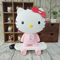 LED Table Lamps Hello Kitty Cartoon Skateboard Table Light Kids Red