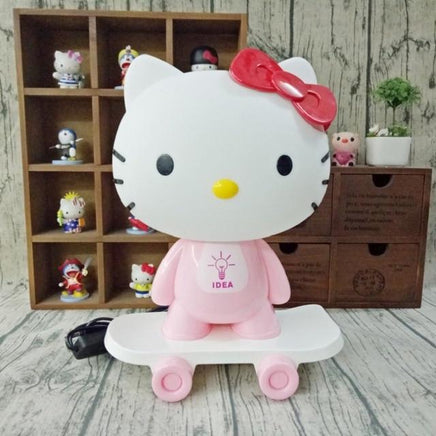 LED Table Lamps Hello Kitty Cartoon Skateboard Table Light Kids Red