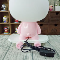 LED Table Lamps Hello Kitty Cartoon Skateboard Table Light Kids