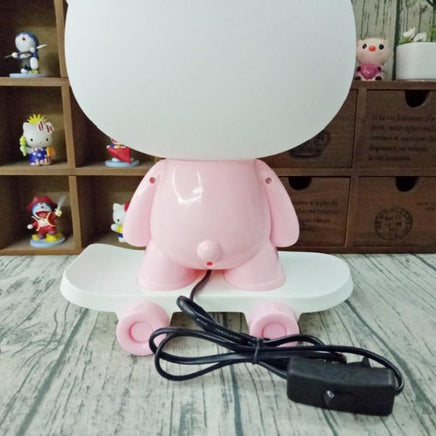 LED Table Lamps Hello Kitty Cartoon Skateboard Table Light Kids