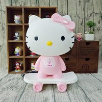 LED Table Lamps Hello Kitty Cartoon Skateboard Table Light Kids