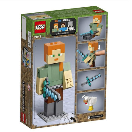 Lego Alex Minecraft Genuine Alex Model of Chicken Breeding