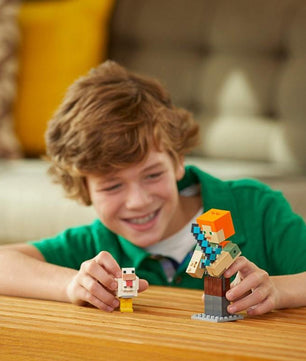 Lego Alex Minecraft Genuine Alex Model of Chicken Breeding - Lusy Store