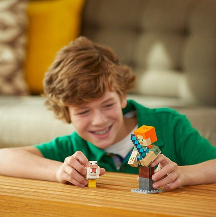 Lego Alex Minecraft Genuine Alex Model of Chicken Breeding