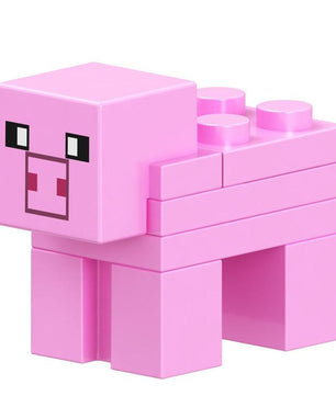 Lego Minecraft Series Action Figure Animal Polar Bear Sleeve-fish Cow Bricks Toys - Lusy Store