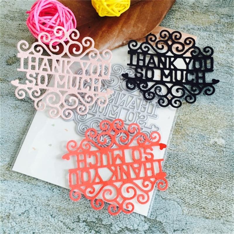 Letter Metal Cutting Dies with Stamps for Scrapbooking Crafts Die Alphabet - Lusy Store