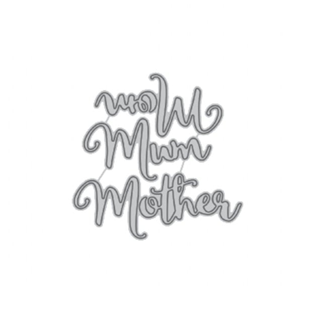 Letter Mother Thanks Metal Cutting Dies Stencil - Lusy Store