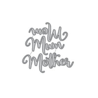 Letter Mother Thanks Metal Cutting Dies Stencil - Lusy Store