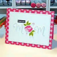 Letter Mother Thanks Metal Cutting Dies Stencil - Lusy Store