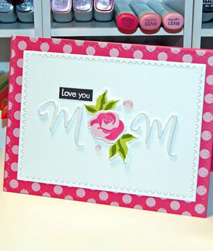 Letter Mother Thanks Metal Cutting Dies Stencil - Lusy Store