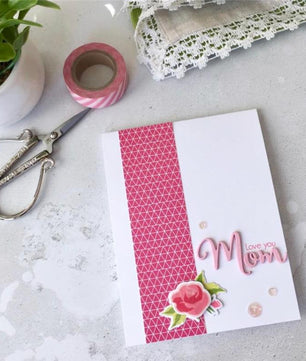 Letter Mother Thanks Metal Cutting Dies Stencil - Lusy Store