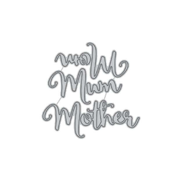 Letter Mother Thanks Metal Cutting Dies Stencil for DIY Scrapbooking Album Paper Card Decorative - Lusy Store