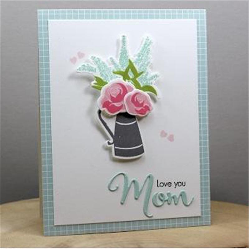 Letter Mother Thanks Metal Cutting Dies Stencil for DIY Scrapbooking Album Paper Card Decorative - Lusy Store