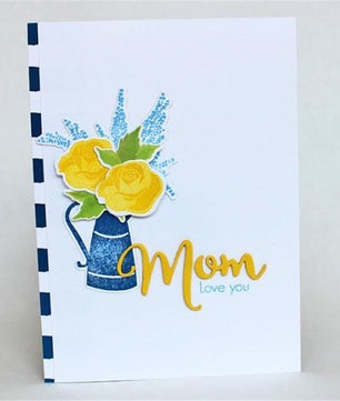 Letter Mother Thanks Metal Cutting Dies Stencil for DIY Scrapbooking Album Paper Card Decorative - Lusy Store