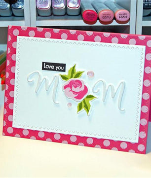 Letter Mother Thanks Metal Cutting Dies Stencil for DIY Scrapbooking Album Paper Card Decorative - Lusy Store