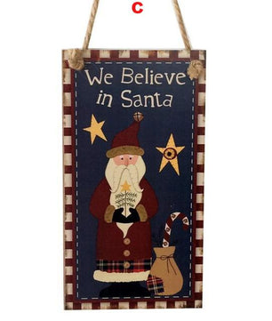 Letters Wooden Pendant Door Decorations Hanging Ornament Party Festival - Lusy Store