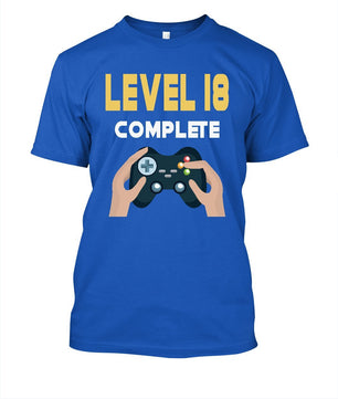 Level 18 Complete Video Gamer Gift T shirt - Lusy Store