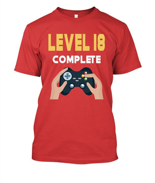 Level 18 Complete Video Gamer Gift T shirt - Lusy Store