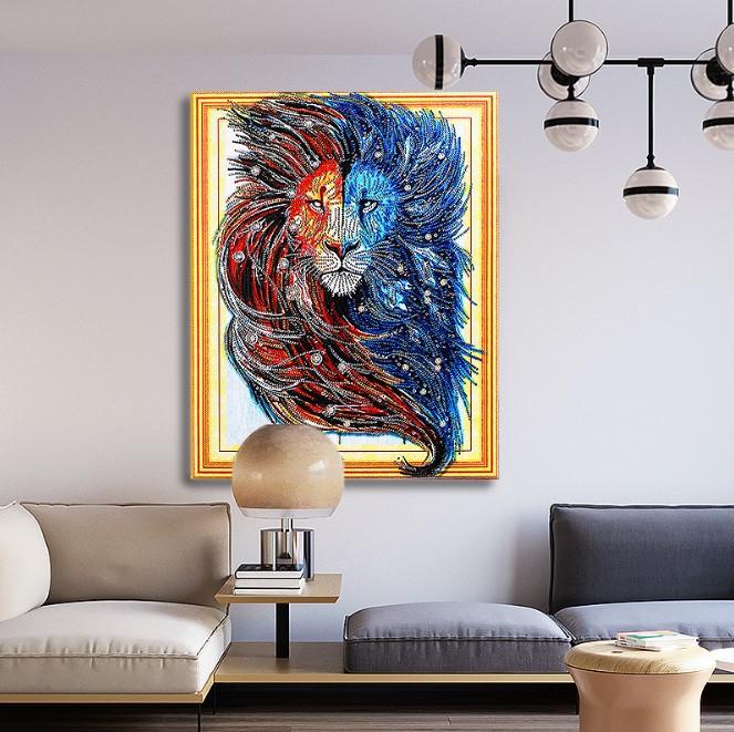 Lion Diamond Painting 5D DIY Home Living Room Decoration - Lusy Store