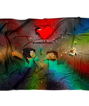 Minecraft Fleece Blanket Minecraft Love Colorful Blanket Warm And Super Comfortable Best Gift For Kids LS0717 - Lusy Store