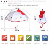 Lovely Cartoon Hello Kitty Children Anime Umbrella for Kids Girl Cute