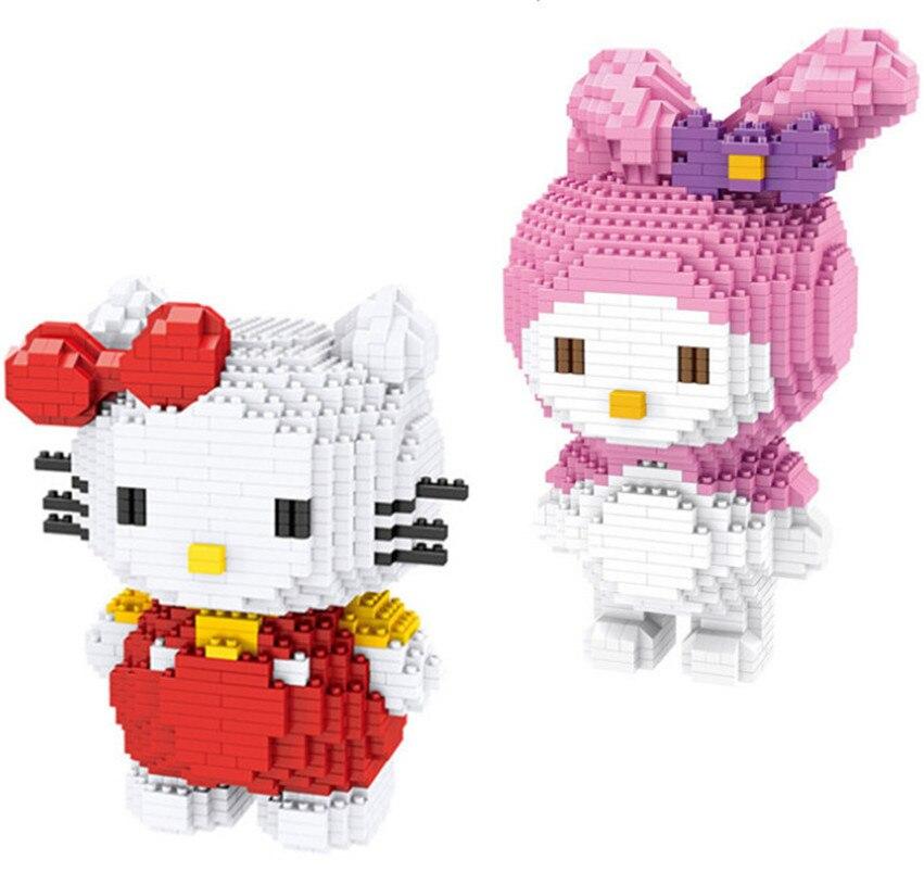 Lovely Hello Kitty 2pcs Series Building Blocks Diamond Bricks Toys - Lusy Store